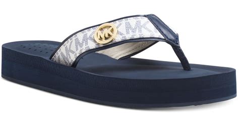 Michael michael kors gage platform flip flops 